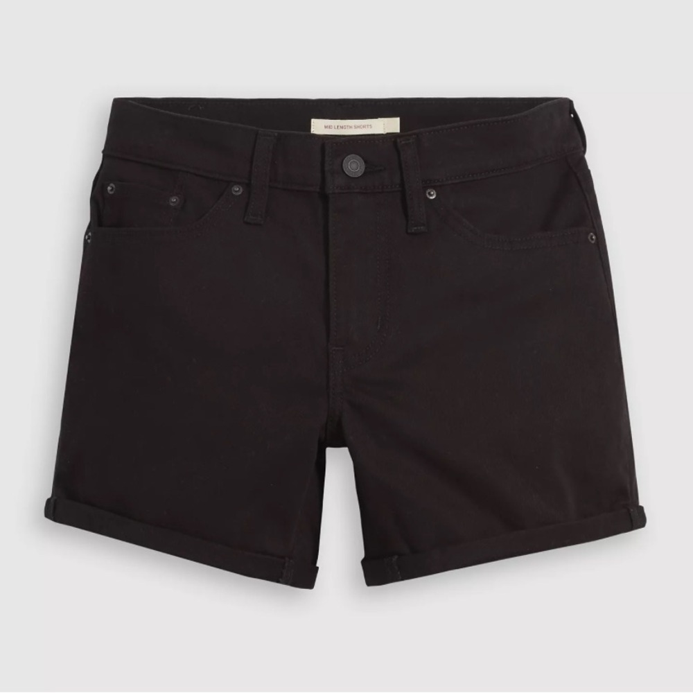 Levi’s Black Mid Length Women’s  Shorts Size 31 NWT